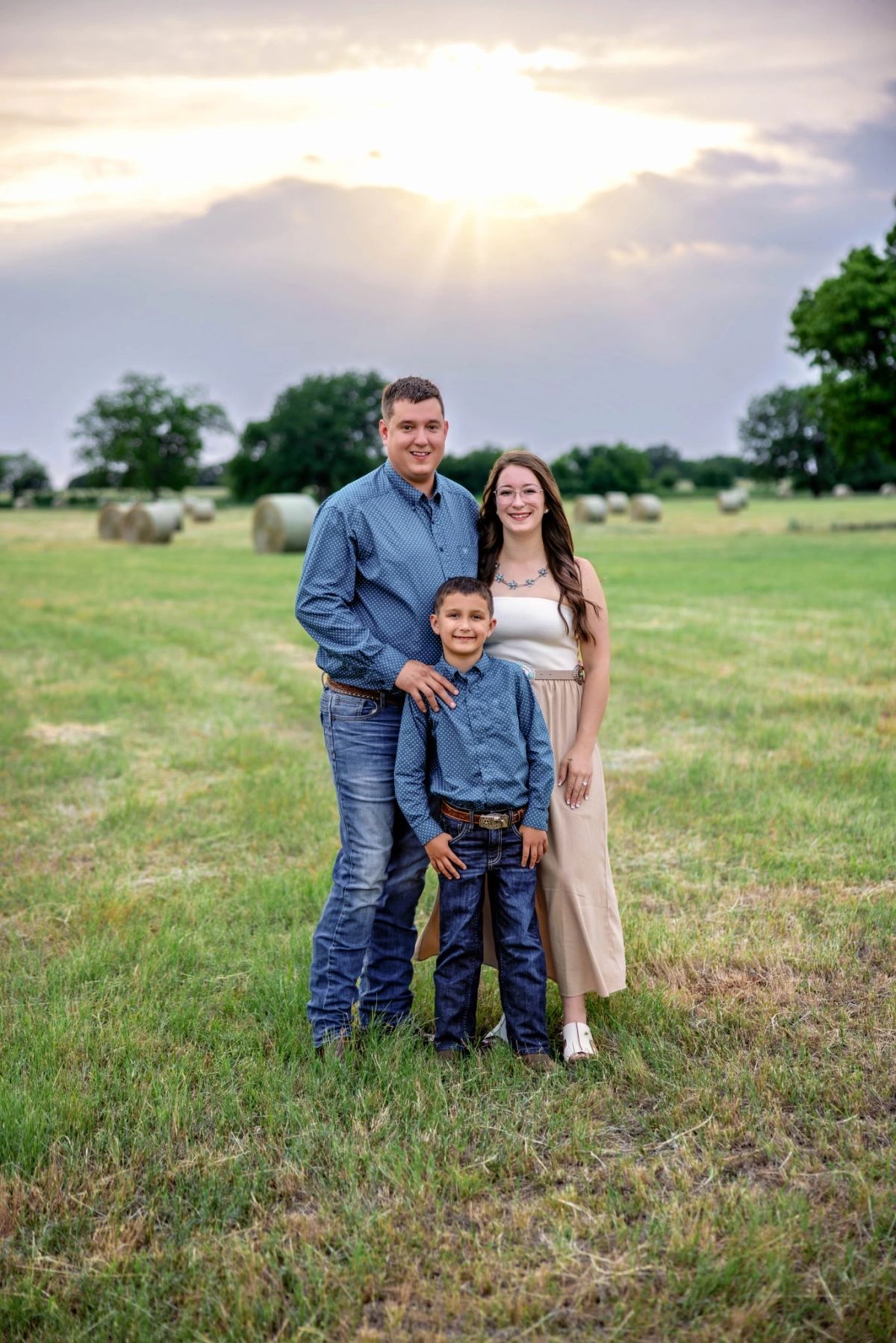 Alvis Glidewell with his family in North Texas